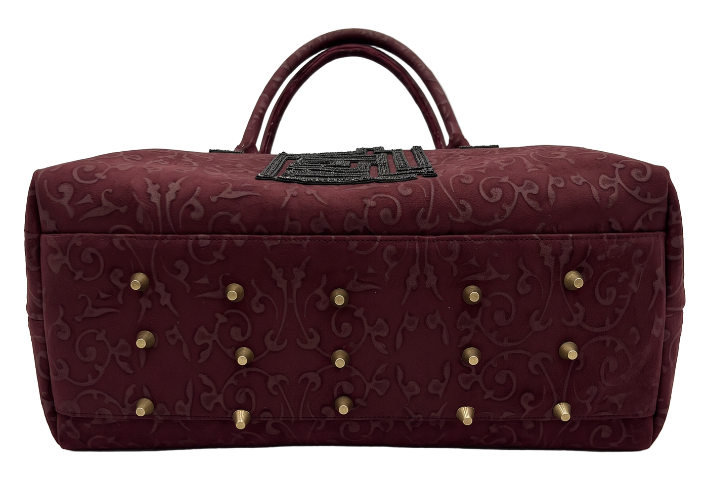 Burgundy Khas Holdall bottom