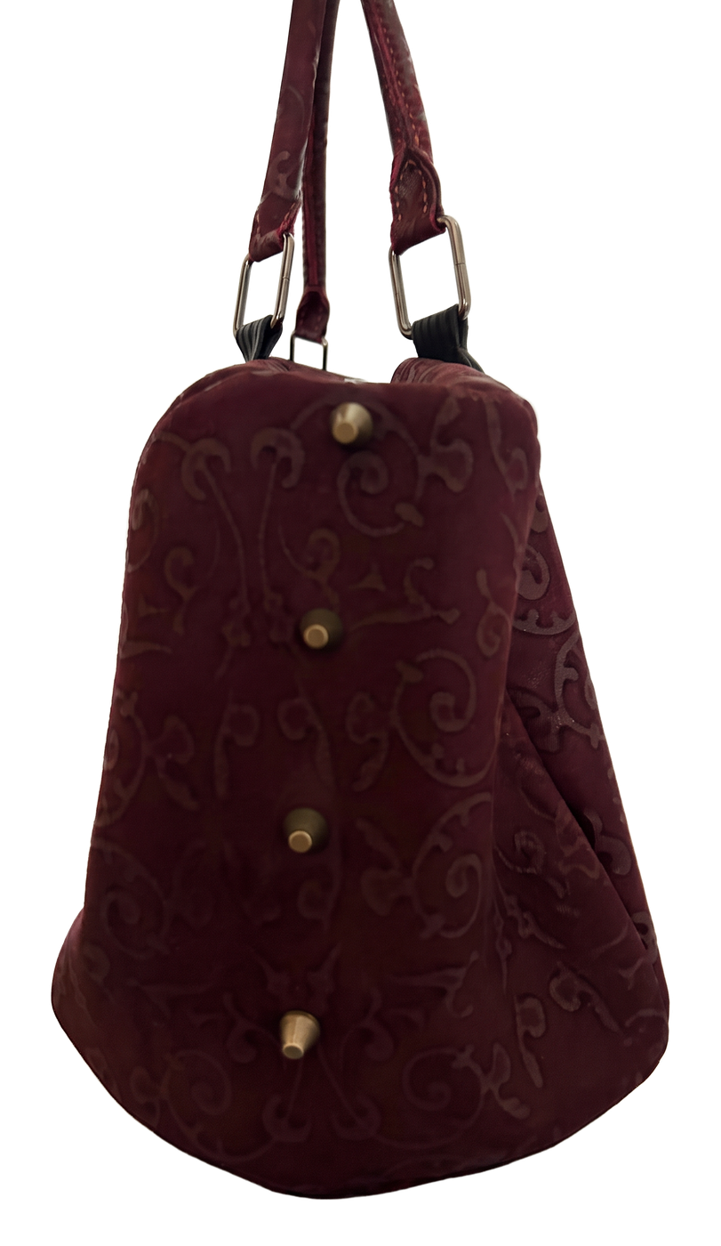 Burgundy Khas Holdall right side
