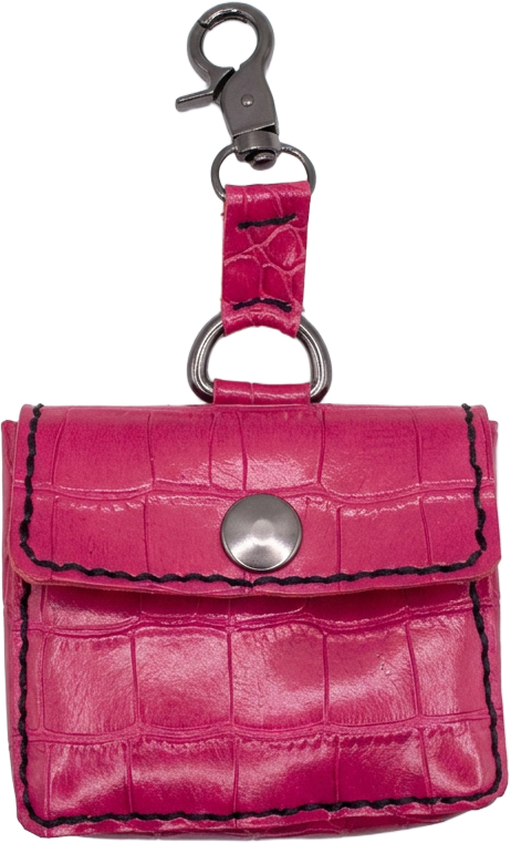 Pink Croc Clip Pouch